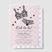 Lingerie Vrijgezellenfeest Panty Bachelorette Vellum Uitnodigingen (Offset (Uitnodiging))