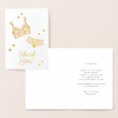 Lingerie Vrijgezellenfeest Panty Party Bedankt Folie Kaarten (Display)