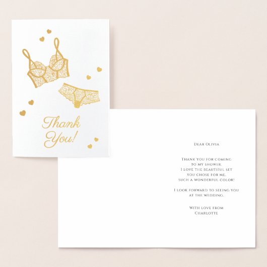 Lingerie Vrijgezellenfeest Panty Party Bedankt Folie Kaarten (Display)