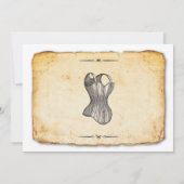 Lingerie Vrijgezellenfeest Partij Korset nodigt u Kaart (Achterkant)