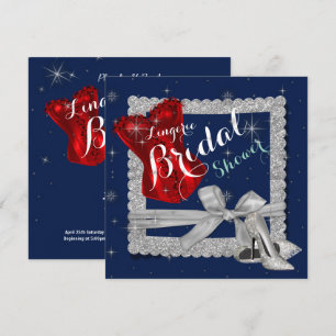 Lingerie Vrijgezellenfeest Silver Stilettos Red Co Kaart