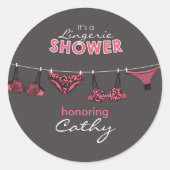 Lingerie Vrijgezellenfeest Sticker (Voorkant)