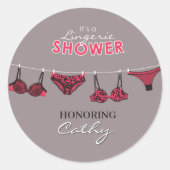 Lingerie Vrijgezellenfeest Sticker (Voorkant)