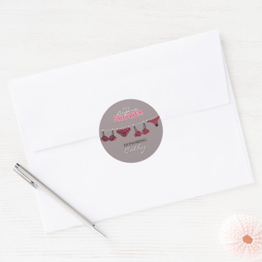 Lingerie Vrijgezellenfeest Sticker (Envelop)