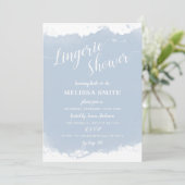 Lingerie Vrijgezellenfeest, stoffige blauwe waterv Kaart (Staand voorkant)