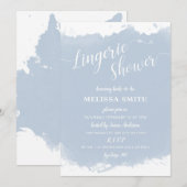 Lingerie Vrijgezellenfeest, stoffige blauwe waterv Kaart (Voorkant / Achterkant)