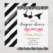 Lingerie wordt uitgenodigd kaart (Voorkant / Achterkant)