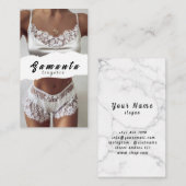 Lingerie Zakelijke Kaart Visitekaartje (Voorkant / Achterkant)