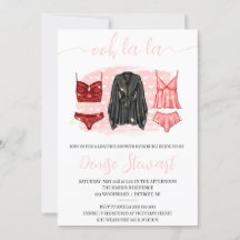Lingeriedouche, zwart, roze, rood, Vrijgezellenfee