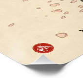 Lingering Spring door Akiko Yosano Kanji Perfect Poster (Hoek)