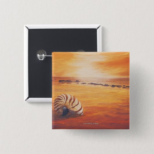 Lingering Vierkante Button 5,1 Cm (Voorkant /achterkant)