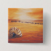 Lingering Vierkante Button 5,1 Cm (Voorkant)