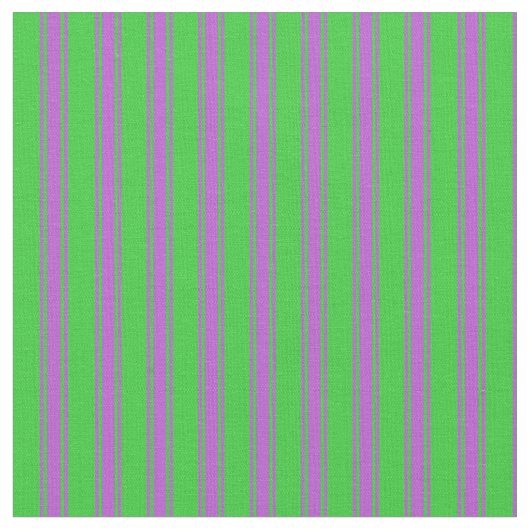 Linggroen en orchidee striped/Lined Pattern Stof (Close Up)