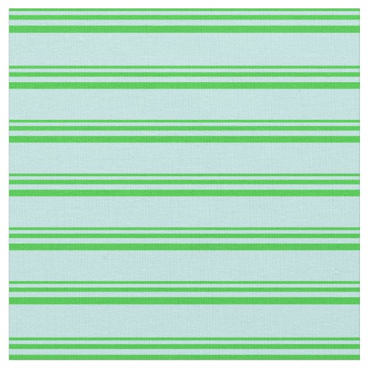 Linggroen en Turquoise Lines/Stripes Pattern Stof (Close Up)