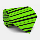 Linggroen en zwart Stropdas (Opgerold)