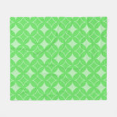 Linggroen scheepspatroon fleece deken (Voorkant (Horizontaal))