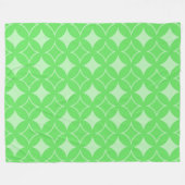 Linggroen scheepspatroon fleece deken (Voorkant (Horizontaal))