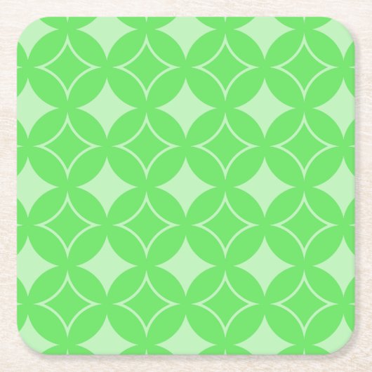 Linggroen scheepspatroon kartonnen onderzetters (Voorkant)