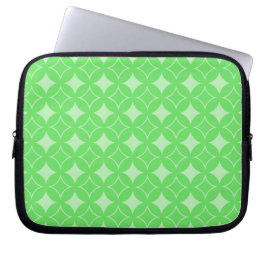 Linggroen scheepspatroon laptop sleeve