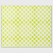 Linggroene ballonnen op wit patroon cadeaupapier (Vlak)