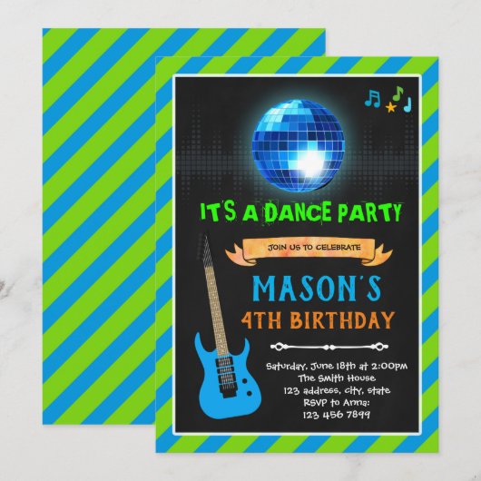 Linggroene dansdag en marinedansdag kaart (Voorkant / Achterkant)