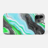 Linggroene en blauwe marmer zoals Swirls Case-Mate iPhone Case (Achterkant (horizontaal))