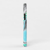 Linggroene en blauwe marmer zoals Swirls Case-Mate iPhone Case (Achterkant/rechts)