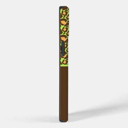 Linggroene en bruine Cheetah-printtas Case-Mate iPhone Case (Achterkant / Rechts)