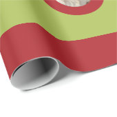 Linggroene en rode kerstversieringen Foto-Lijst Cadeaupapier (Rol Hoek)