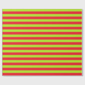 Linggroene en rode strepen cadeaupapier (Vlak)