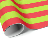 Linggroene en rode strepen cadeaupapier (Rol Hoek)