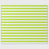 Linggroene en witte strepen cadeaupapier (Vlak)