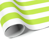 Linggroene en witte strepen cadeaupapier (Rol Hoek)
