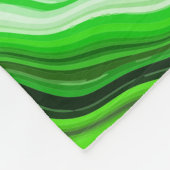 Linggroene en zwarte marmer zoals Swirls Fluid Art Fleece Deken (Hoek)