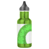Linggroene hartdraak op wit waterfles (Links)