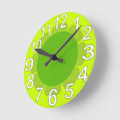 Linggroene keuken ronde klok (Hoek)