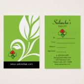 Linggroene lebsalon Spa Gift Kaart Xmas (Voorkant /achterkant)