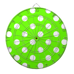 Linggroene polka stikt nagelontwerp voor de lente dartbord