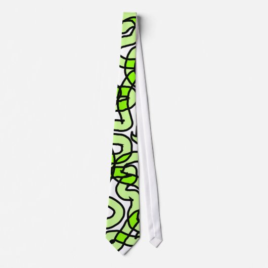 Linggroene slang. stropdas (Voorkant)