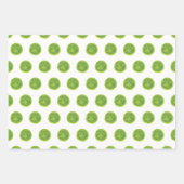Lingham Green Waterverf Stippen Gingham Wrapping P Inpakpapier Vel (Voorkant 2)