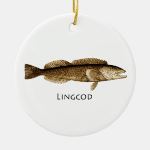 Lingkabeljauw Logo Keramisch Ornament