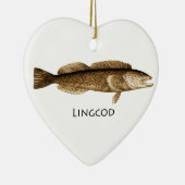 Lingkabeljauw Logo Keramisch Ornament (Rechts)