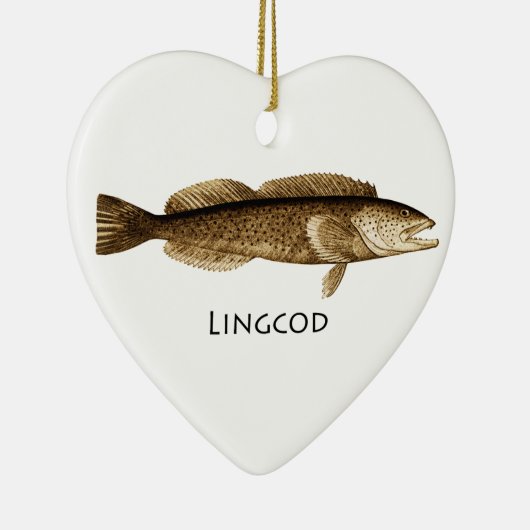 Lingkabeljauw Logo Keramisch Ornament (Rechts)