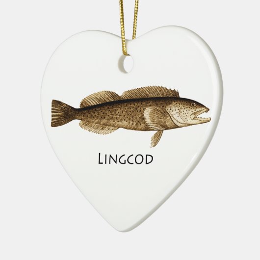 Lingkabeljauw Logo Keramisch Ornament (Links)