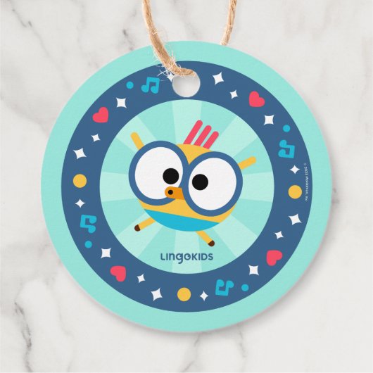 Lingokids Feest met Billy Bedankjes Labels (Achterkant)