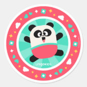 Lingokids Feest met Elliot Ronde Sticker (Voorkant)