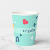 Lingokids Party Paper Cups met Billy Papieren Bekers (Achterkant)