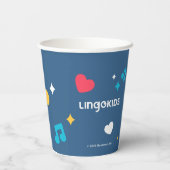 Lingokids Party Paper Cups met Billy Papieren Bekers (Achterkant)