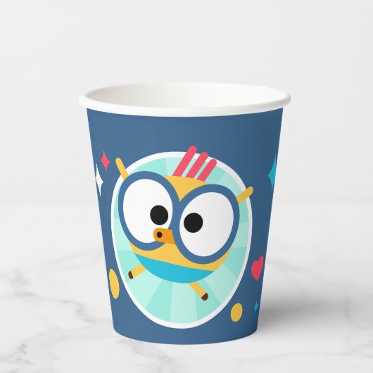 Lingokids Party Paper Cups met Billy Papieren Bekers (Voorkant)