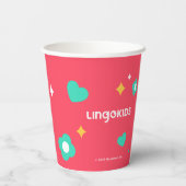 Lingokids Party Paper Cups met Elliot Papieren Bekers (Achterkant)
